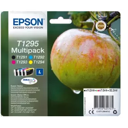 EPSON Multipack Pomme T1295 Encre DURABrite Ultra N, C, M, J 32,2ml