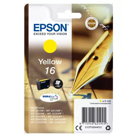 EPSON Cartouche Stylo à plume 16 Encre Durabrite Jaune 3,1ml