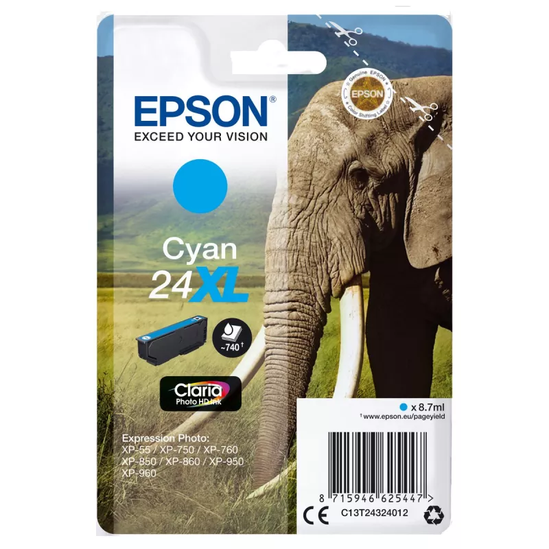 EPSON Cartouche Eléphant 24XL Encre Claria Photo HD… | MonPC.Store