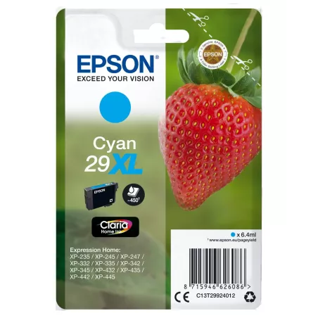 EPSON Cartouche Fraise 29XL Encre Claria Home Cyan 6,4ml | MonPC.Store