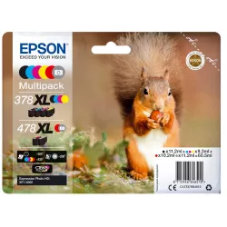 EPSON Multipack 6 coul. 378XL / 478XL pour XP-15000 | MonPC.Store