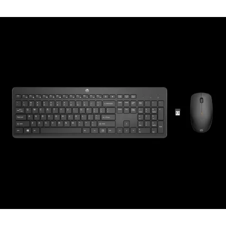 HP230 Noir Clavier et souris sans fil 2.4GHz Ensemble elegant, confortable et silencieux. Grande autonomie. Clavier gomme…