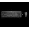 HP230 Noir Clavier et souris sans fil 2.4GHz Ensemble elegant, confortable et silencieux. Grande autonomie. Clavier gomme…