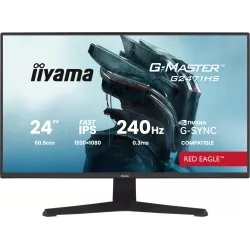 Ecran IIYAMA 23.8'' G-Master Red Eagle Noir 0.3ms Fast IPS 16:9 1920x1080 240Hz 1000:1 350 cd/m² 2xHDMI DisplayPort…
