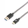 Câble USB-C mâle/USB A mâle tressé 1 m - USB 3.1 gen 2… | MonPC.Store