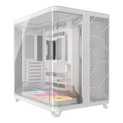 CORSAIR AIR 5400 LX-R RGB LINK Mid-Tower PC Case , White