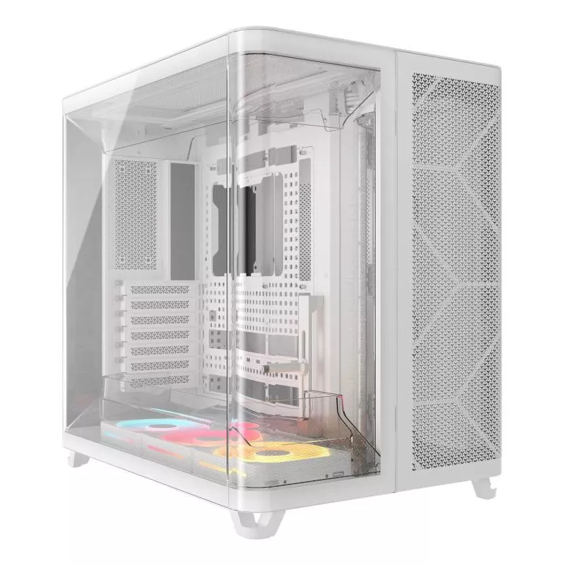CORSAIR AIR 5400 LX-R RGB LINK Mid-Tower PC Case , White