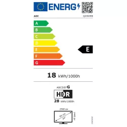 AOC G4 Q24G4RE écran plat de PC 60,5 cm (23.8") 2560 x 1440 pixels Quad HD LED Noir, Rouge