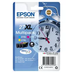 EPSON Multipack Réveil 27XL Encre Durabrite 3 couleurs C,M,J XL 32,1ml