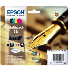 EPSON Cartouche Multipack Stylo à plume 16 Encre N,C,M,J 14,7ml