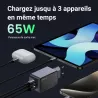 UGREEN Chargeur Rapide 65W PD 3 Ports *35042 | MonPC.Store
