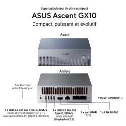 ASUS Ascent GX10 GX10-GG0003BN GB10 128 Go… | MonPC.Store