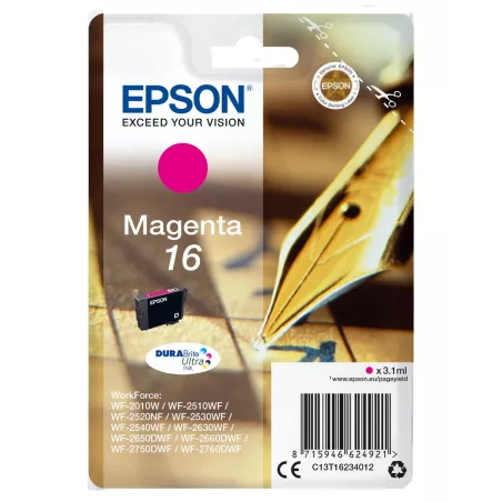 EPSON Cartouche Stylo à plume 16 Encre Durabrite Magenta 3,1ml