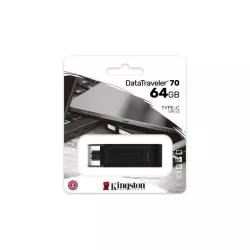 KINGSTON 64GB USB-C 3.2 Gen 1 DataTraveler 70 *DT70/64GB | MonPC.Store