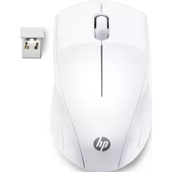 Souris sans fil HP 220 Blanche Résolution capteur 1300 dpi connexion 2,4 Ghz 3 boutons, autonomie jusqu'à 15 mois en usage…