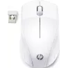 Souris sans fil HP 220 Blanche Résolution capteur 1300 dpi connexion 2,4 Ghz 3 boutons, autonomie jusqu'à 15 mois en usage…