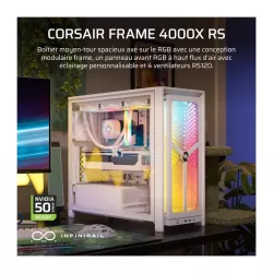 CORSAIR FRAME 4000X RS, WHITE | MonPC.Store
