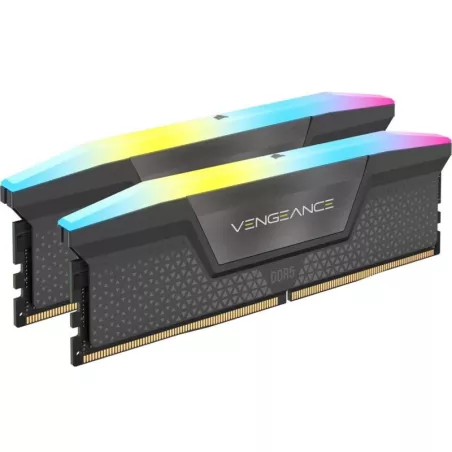 CORSAIR VENGEANCE RGB D5 5200 16GB (2 x 8GB) CL40 AMD EXPO & Intel X - Mémoire RAM