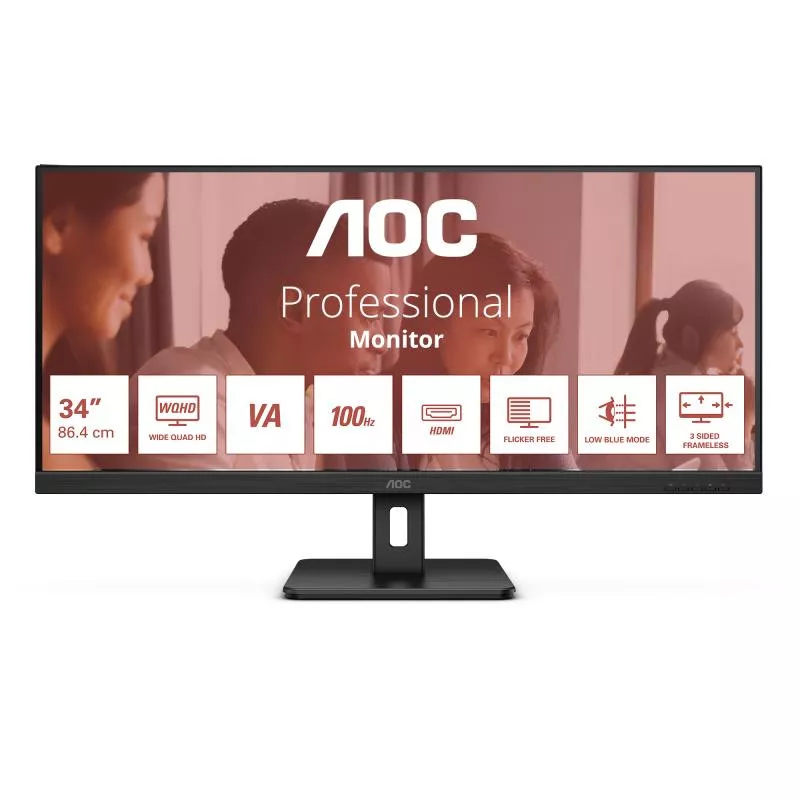 AOC U34E2M écran plat de PC 86,4 cm (34") 3440 x 1440… | MonPC.Store