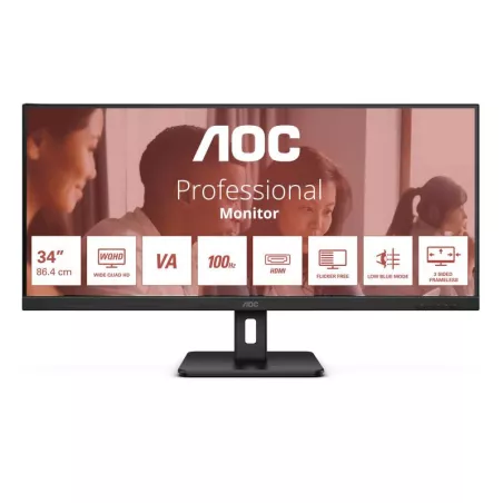 AOC U34E2M écran plat de PC 86,4 cm (34") 3440 x 1440… | MonPC.Store