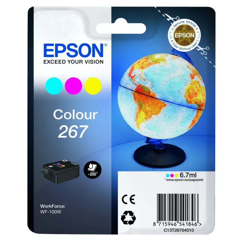 EPSON Cartouche monobloc Globe 267 C,M,J 6,7ml | MonPC.Store