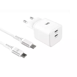 Bundle chargeur WE PC GaN 2 ports USB-C 65W - PD3.0 +… | MonPC.Store