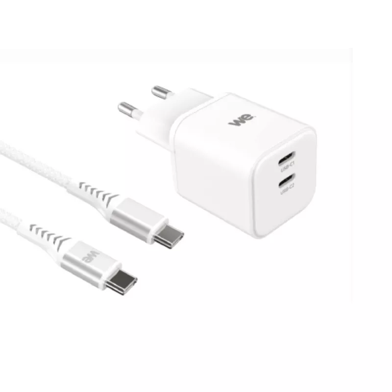 Bundle chargeur WE PC GaN 2 ports USB-C 65W - PD3.0 +… | MonPC.Store