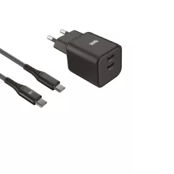 Bundle chargeur WE PC GaN 2 ports USB-C 65W - PD3.0 +… | MonPC.Store