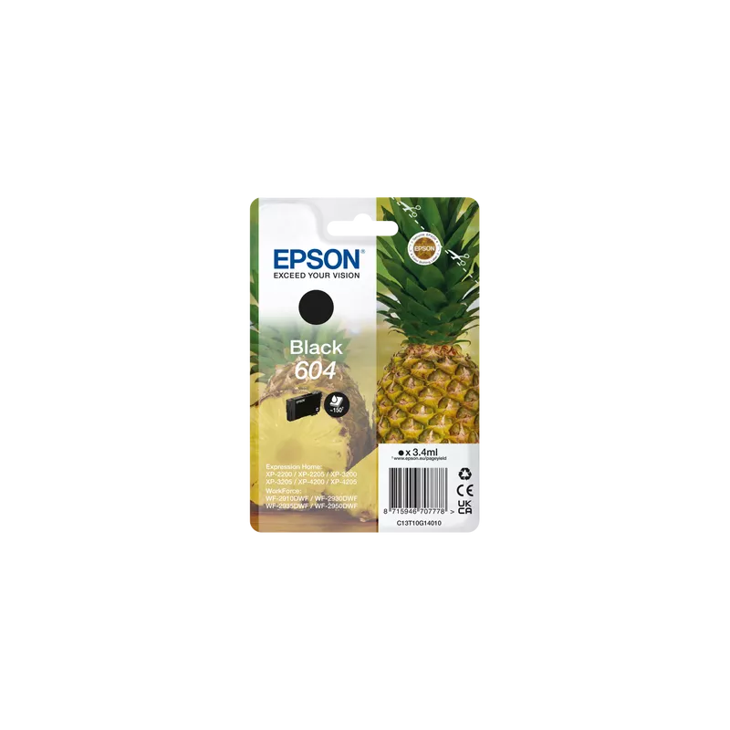 EPSON Cartouche Ananas encre 604 Noir 3,4ml | MonPC.Store