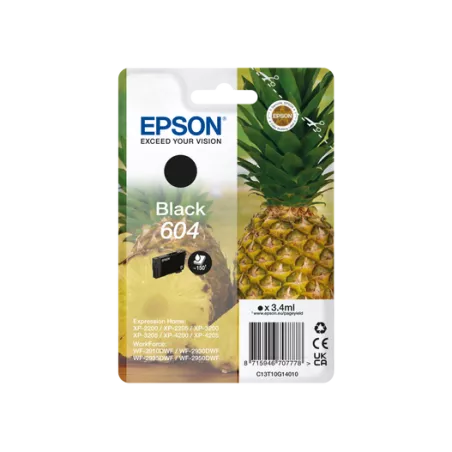 EPSON Cartouche Ananas encre 604 Noir 3,4ml | MonPC.Store