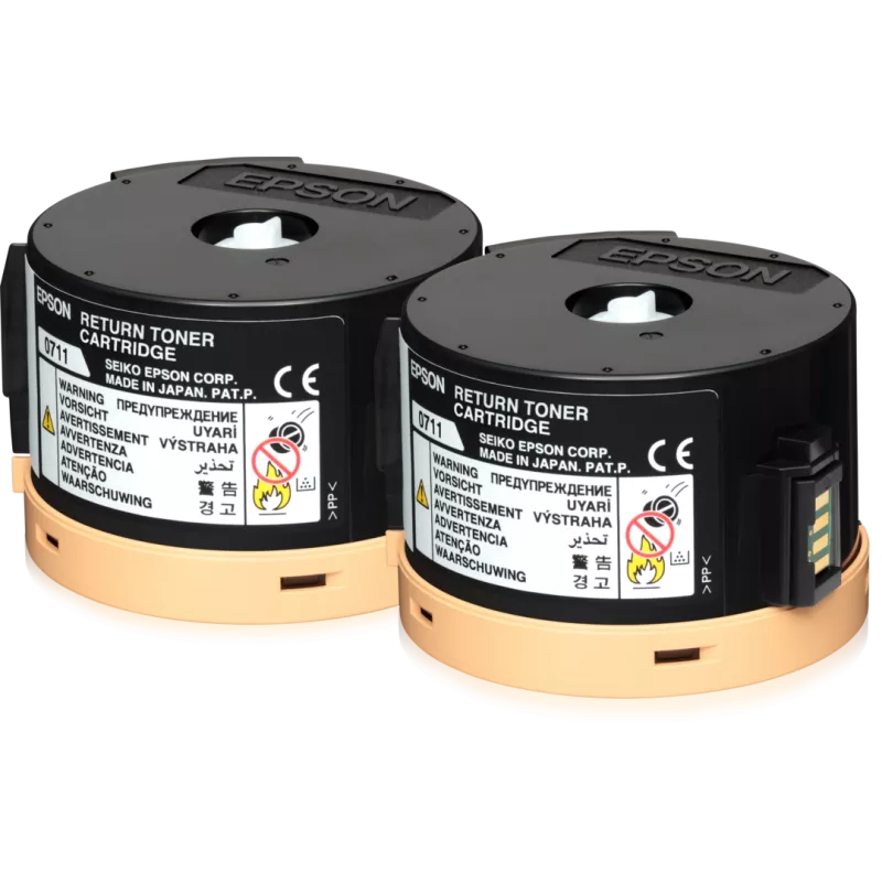 EPSON Pack 2x return Cartouche Toner Noir (2x 2500p) | MonPC.Store