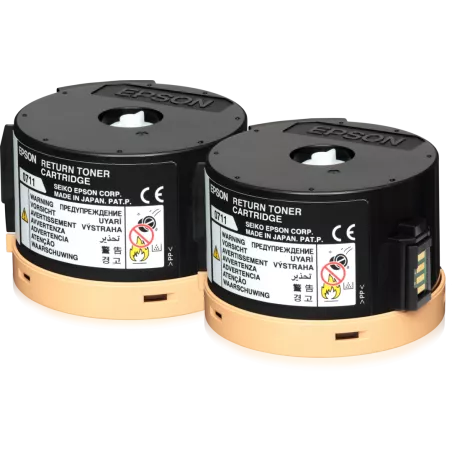EPSON Pack 2x return Cartouche Toner Noir (2x 2500p) | MonPC.Store