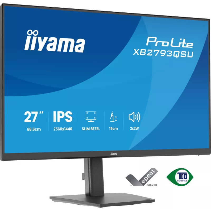 Ecran IIYAMA 27" dalle IPS ULTRA MINCE 2560x1440 16:9… | MonPC.Store