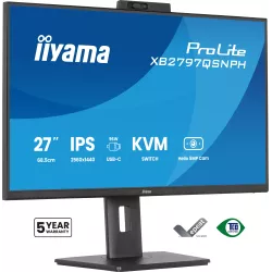 Ecran IIYAMA 27 Noir Ultra mince avec Webcam IPS 16:9… | MonPC.Store