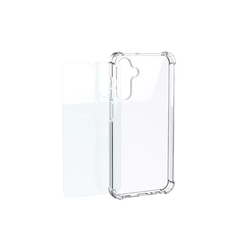 Pack coque transparente + verre trempé Designed for… | MonPC.Store