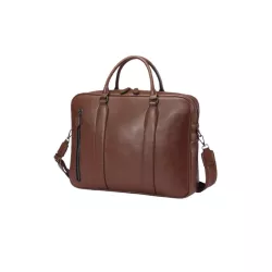 Sacoche PC ELEGANCE 16'', PU marron | MonPC.Store