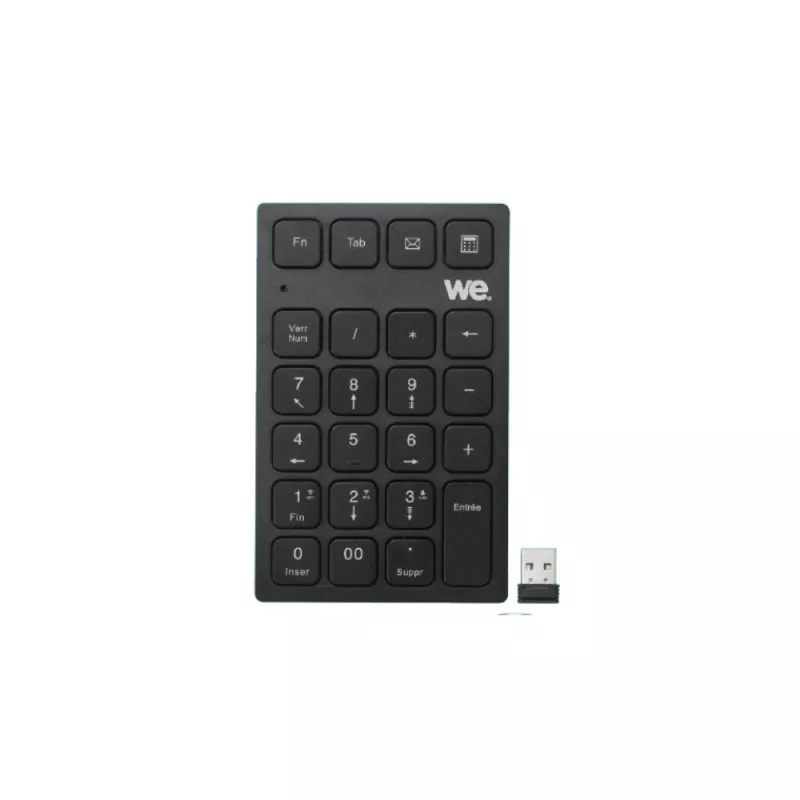 Pavé numérique sans-fil WE, 2.GHz + BT, avec 2 touches… | MonPC.Store