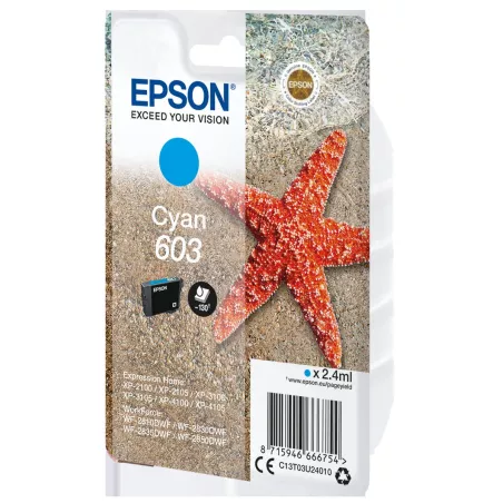 EPSON Cartouche Etoile de Mer 603 Cyan 2,4ml | MonPC.Store