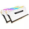 CORSAIR VENGEANCE RGB PRO D4 3600 16G (2x8G) Blanc | MonPC.Store