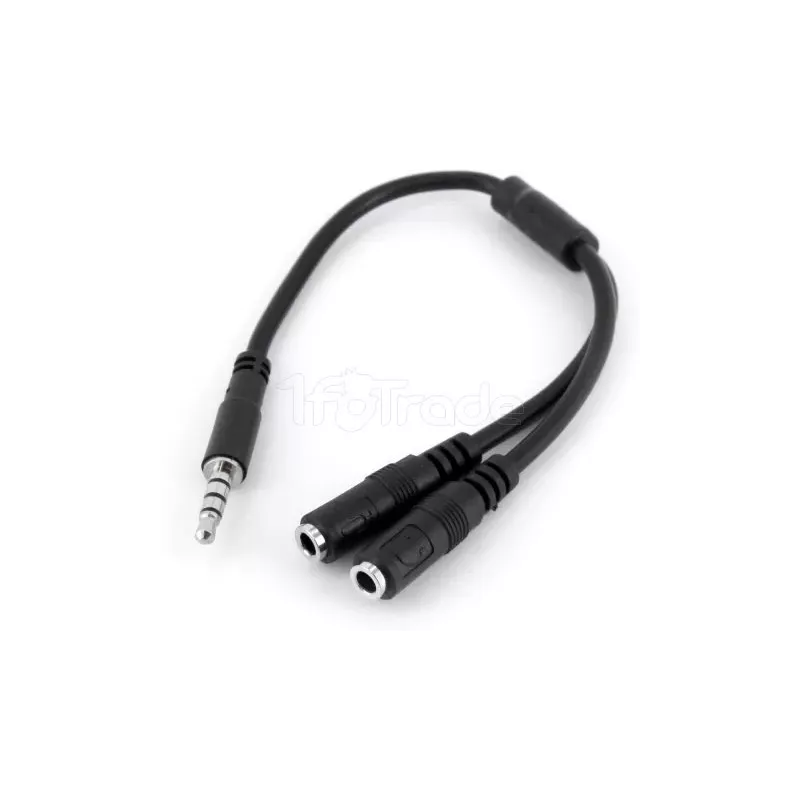 Adaptateur 2 x jack 3,5 (Mirco + Casque) vers 1 x Jack… | MonPC.Store