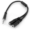 Adaptateur 2 x jack 3,5 (Mirco + Casque) vers 1 x Jack… | MonPC.Store