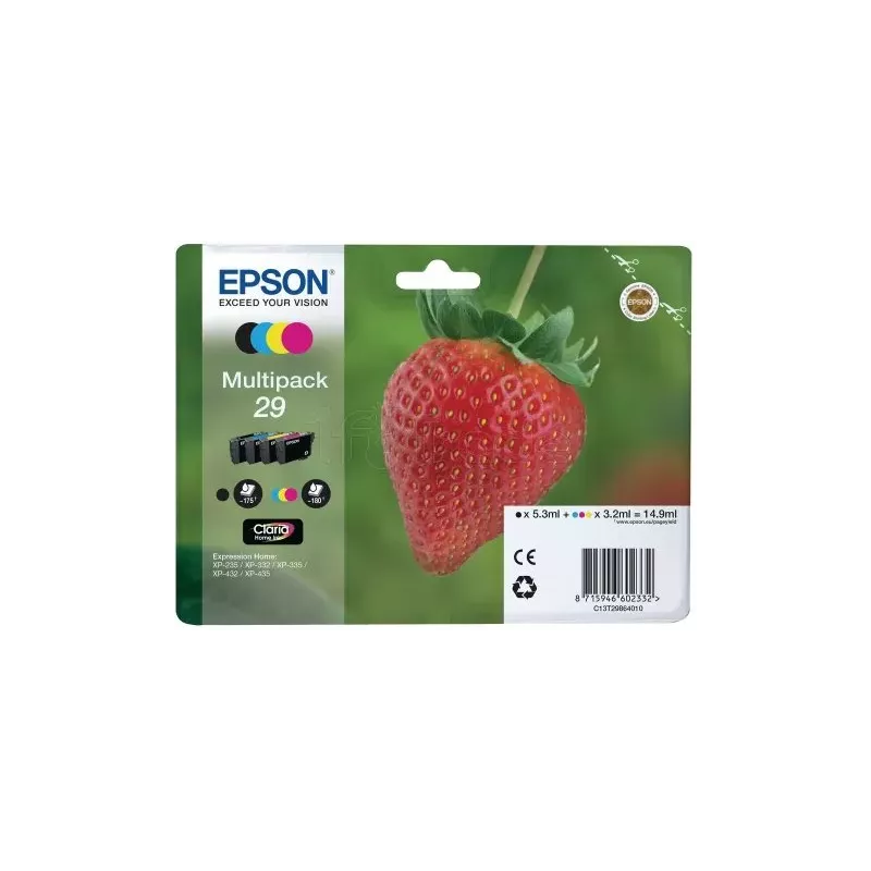 Pack 4 cartouches d'encreEpsonFraise 29 (Noir +… | MonPC.Store