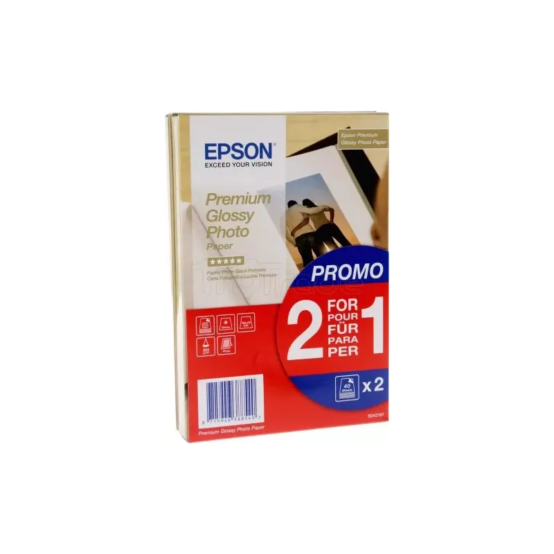 Papier PhotoEpsonPremium glacé 255g/m² - 80 feuilles… | MonPC.Store