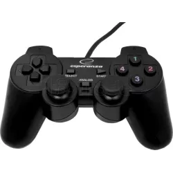 Manette de jeuEsperanzaWarrior pour PC (Noir) | MonPC.Store