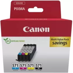 Pack 4 cartouches d'encreCanonCLI-571 (Couleurs + Noir) | MonPC.Store