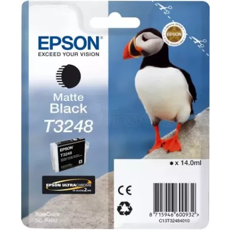 Cartouche d'encreEpsonMacareux T3248 (Noir Mat) | MonPC.Store