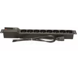 Multiprise Lestar 8 prises 1.5m (Noir) IEC | MonPC.Store