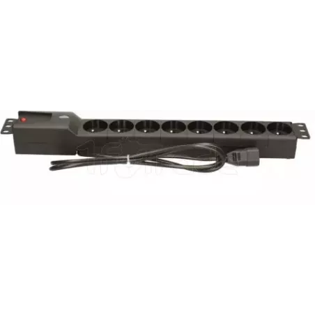 Multiprise Lestar 8 prises 1.5m (Noir) IEC | MonPC.Store