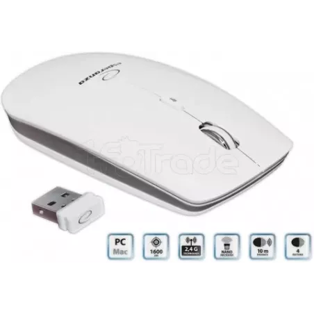 Souris sans filEsperanzaEM120W (Blanc) | MonPC.Store