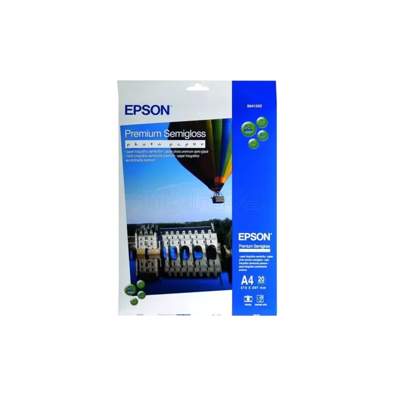 Papier PhotoEpsonPremium Semi-glacé 251g/m² - 20… | MonPC.Store